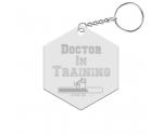 Doctor in Training Hexagon Keychain